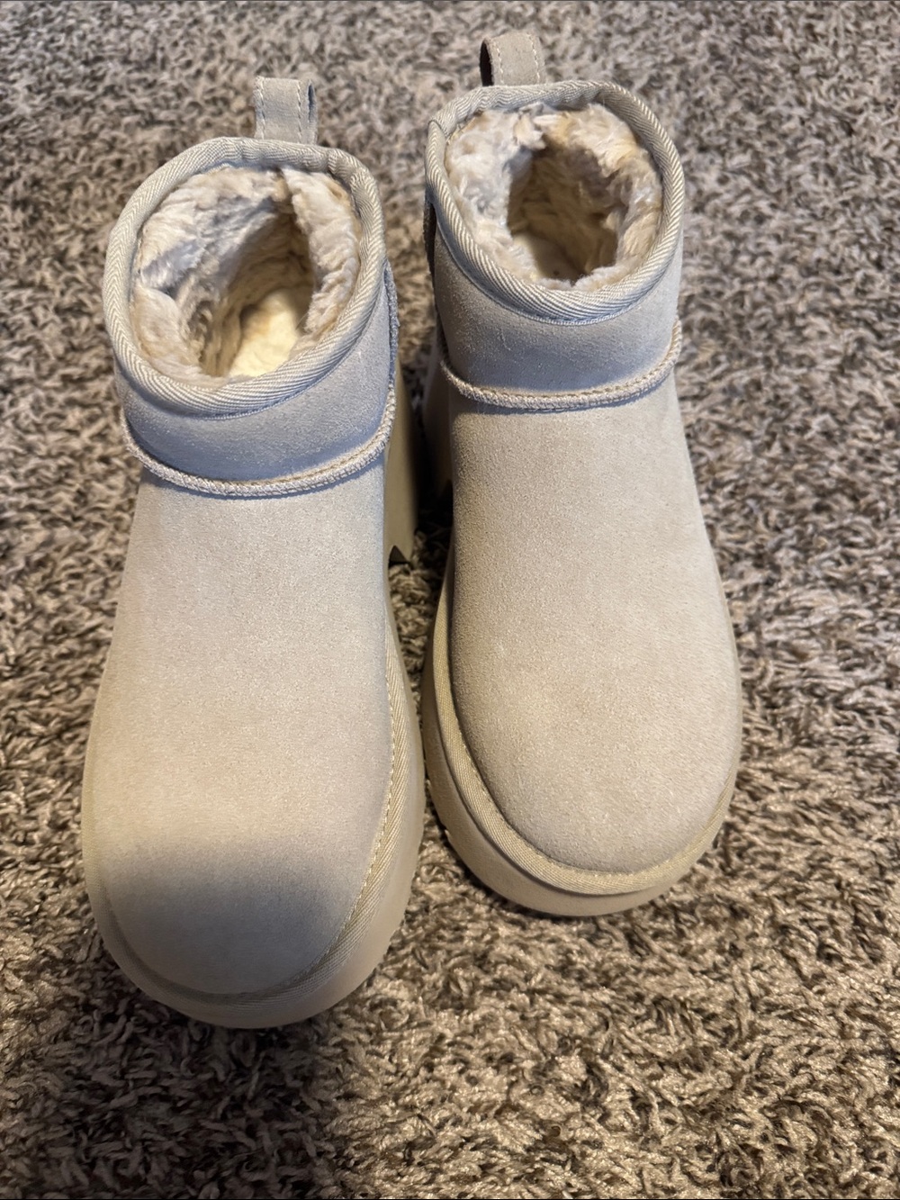 Faux-Shearling Ankle Boots